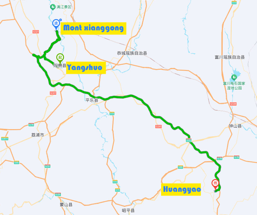 Zhangjiajie Guilin 10 jours yangshuohuangyao